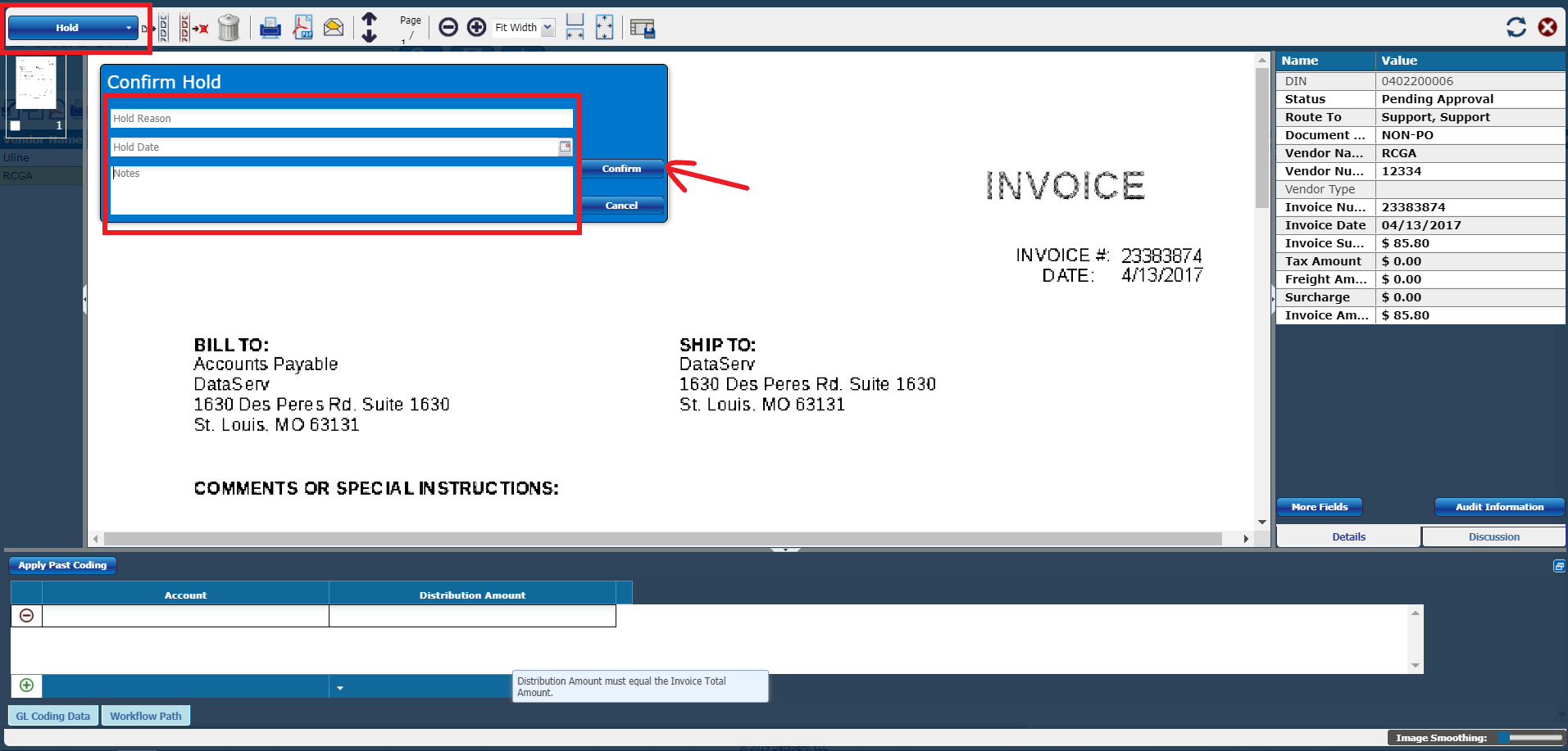 NonPO Invoices Quick Start DataServ